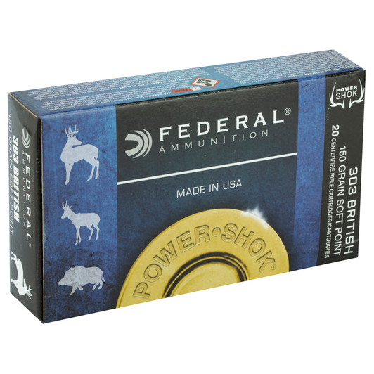 FEDERAL PWRSHK 303 BRIT 150GR SP 20/200, FE303B