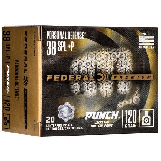 FED PUNCH 38 SPL 120GR JHP 20/200 FEPD38P1 Federal