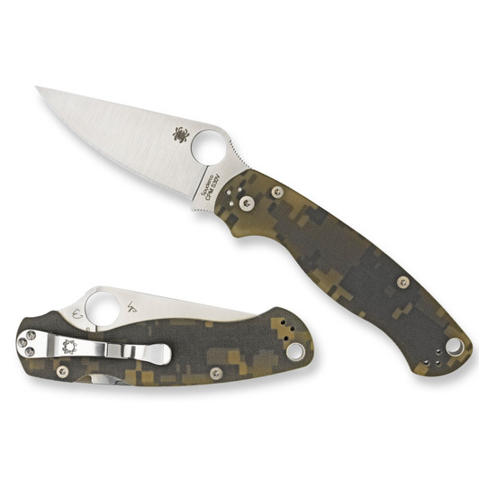 SPYDERCO PARA MILITARY 2 PLAIN SPYC81GPCMO2 Spyderco