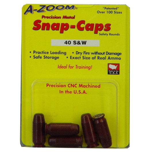AZOOM SNAP CAPS 40S&W 5/PK AZ15114 A-Zoom