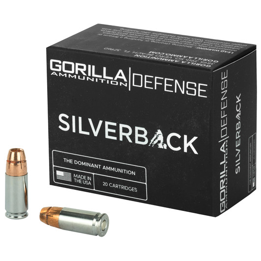 GORILLA SLVRBCK 9MM 135GR 20/200 GASB9135SD Gorilla Ammunition Company LLC
