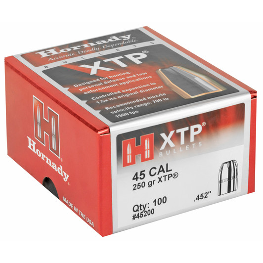 HRNDY XTP 45CAL .452 250GR 100CT