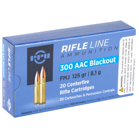PPU 300BLK FMJ 125GR 20/1000