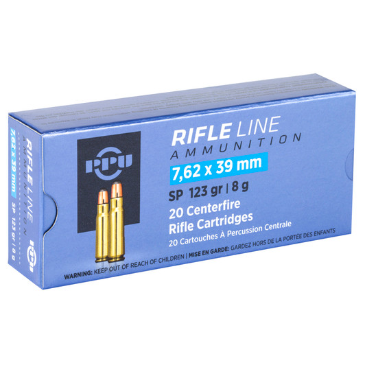 PPU 7.62X39 SP 123GR 20/1000