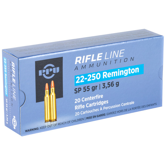 PPU 22-250REM SP 55GR 20/200