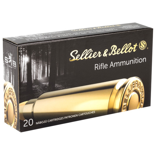 SELLIER & BELLOT 762X54R RIFLE, 180GR FMJ 20/400, SB76254RA