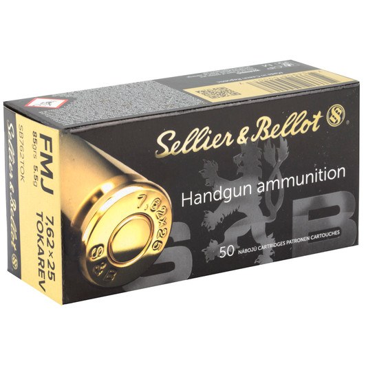 S&B 7.62X25 85GR FMJ 50/1500