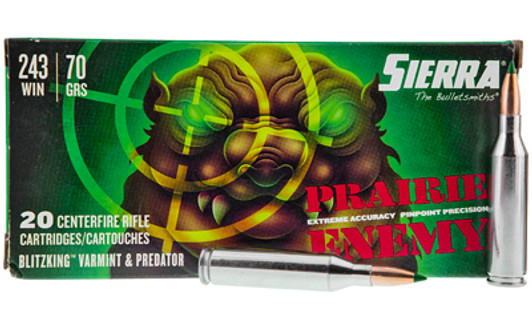 SIERRA PRAIR 243WIN 70GR BLTZ 20/200 SIERA1507-02 Sierra Bullets