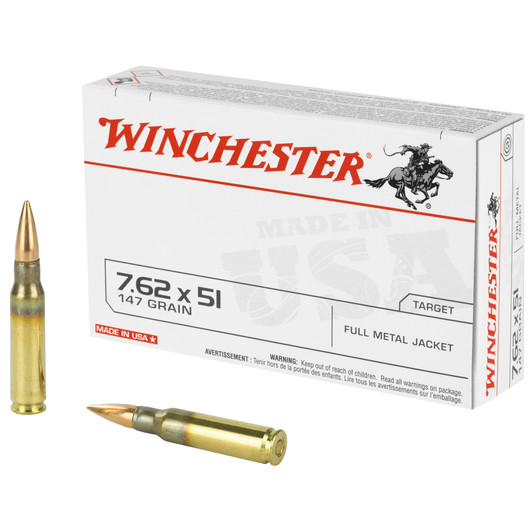 WIN USA 762X51 147GR FMJ 20/200 WNQ3130BX Winchester Ammunition
