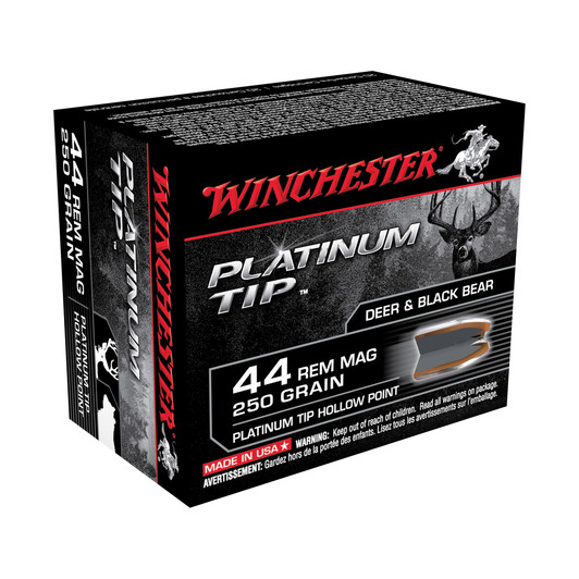 WIN PLATINUM TIP 44MAG 250GR 20/200 WNS44PTHP Winchester Ammunition
