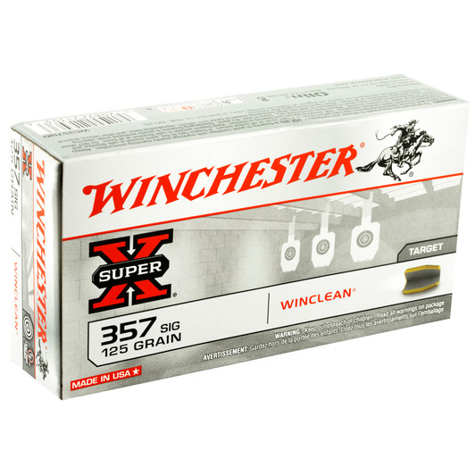 WINCHESTER SUPER X 357 SIG, 125GR 50BX, WC357SIG