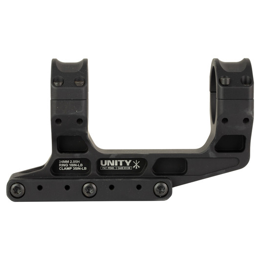 UNITY TACTICAL FAST LPVO MNT, 34MM, 2.05", BLK FST-S34205B