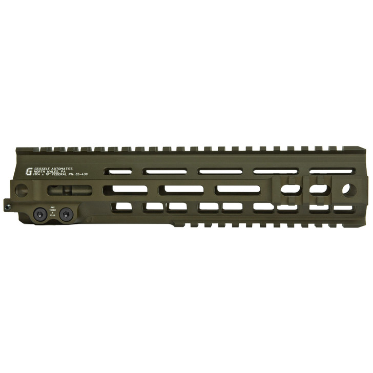 GEISSELE 10" SUPER MOD RAIL MK4 RED M-LOK®, ODG, 05-430ODG