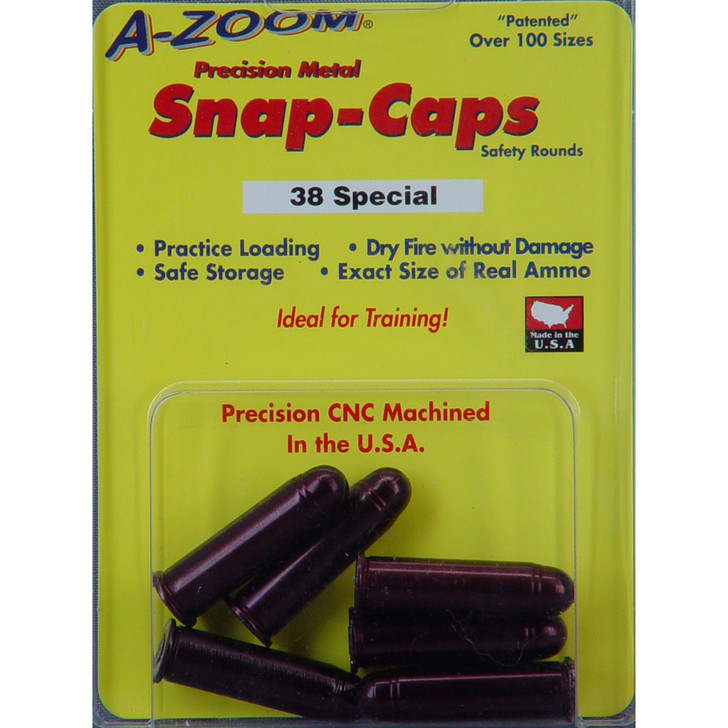 AZOOM SNAP CAPS 38SPL 6/PK AZ16118 A-Zoom