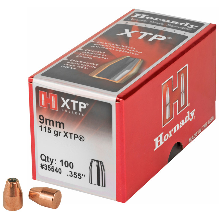 HRNDY XTP 9MM .355 115GR 100CT HRB35540 Hornady