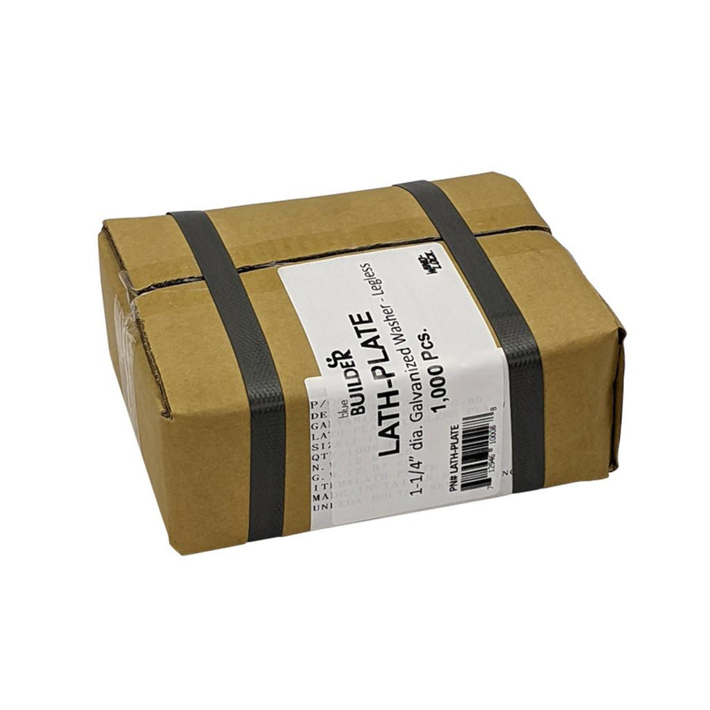 Wind-lock Lath-Plate, Legless, 1-1/4in Washer, 1000/bx - Wind-lock
