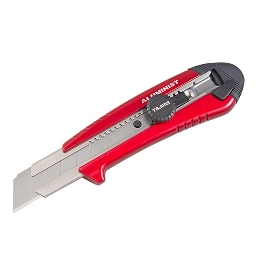TAJIMA ALUMINIST カッターナイフ L Tajima Aluminist Utility Knife w/ 7pt Rock Hard Blade - Wind-lock