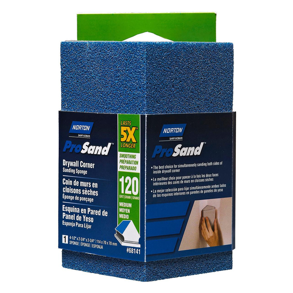 sponge.ページ Norton ProSand Drywall Corner Sponge, Medium Grit, 4-1/2in x 2-3