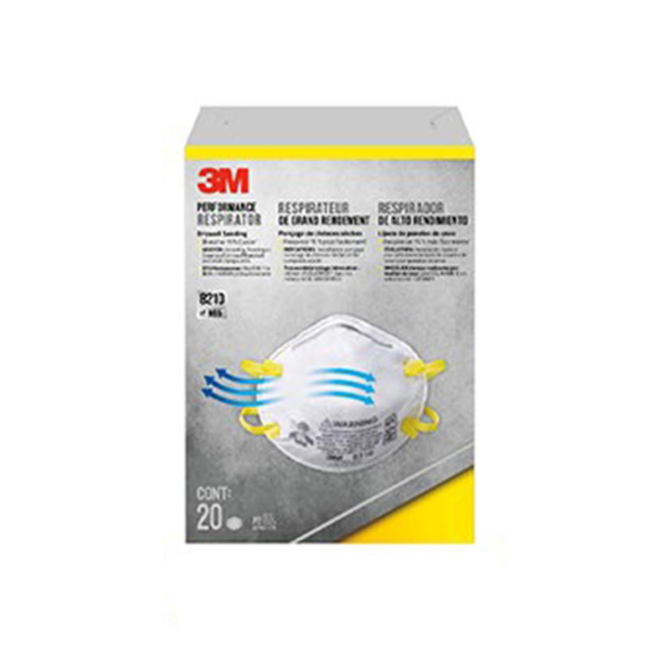 3M 8210 Particulate N95 Respirator Mask, 20pk - Wind-lock