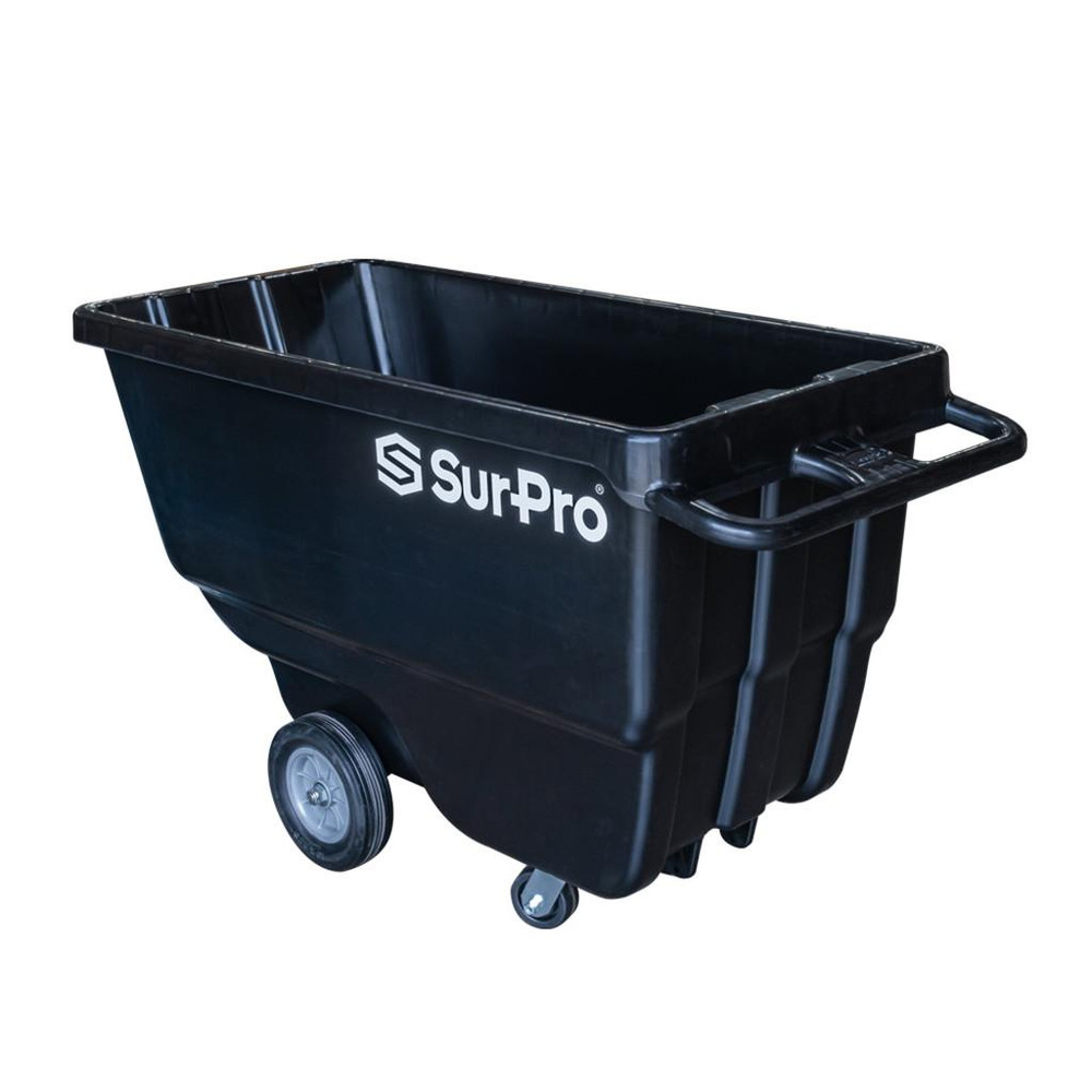 Sur-Pro 1/2 Cubic Yard Dump Cart, 400lbs Capacity - Wind-lock