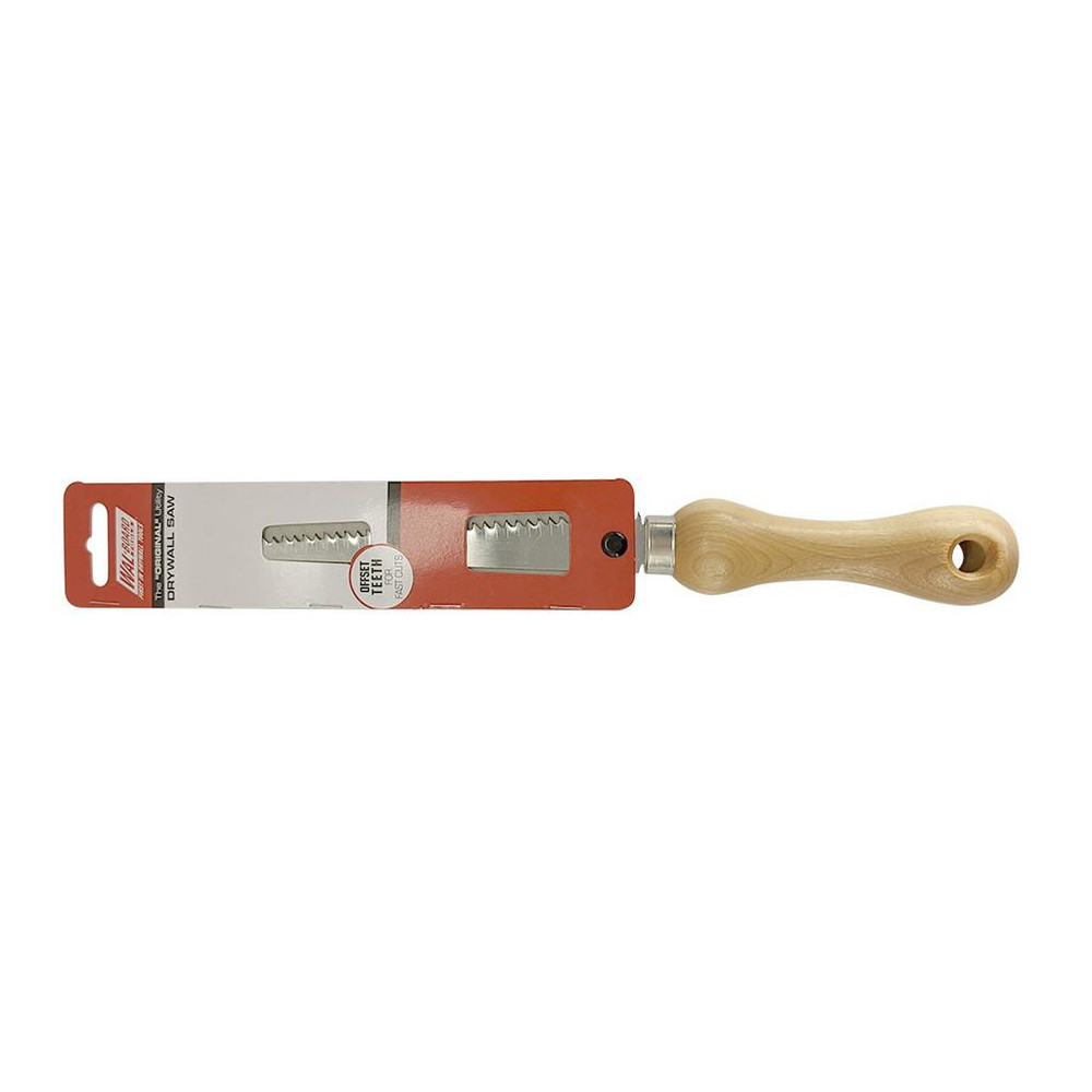 Wal-Board Tool Drywall Utility Saw w/ Wood Handle, 6in - Wind-lock