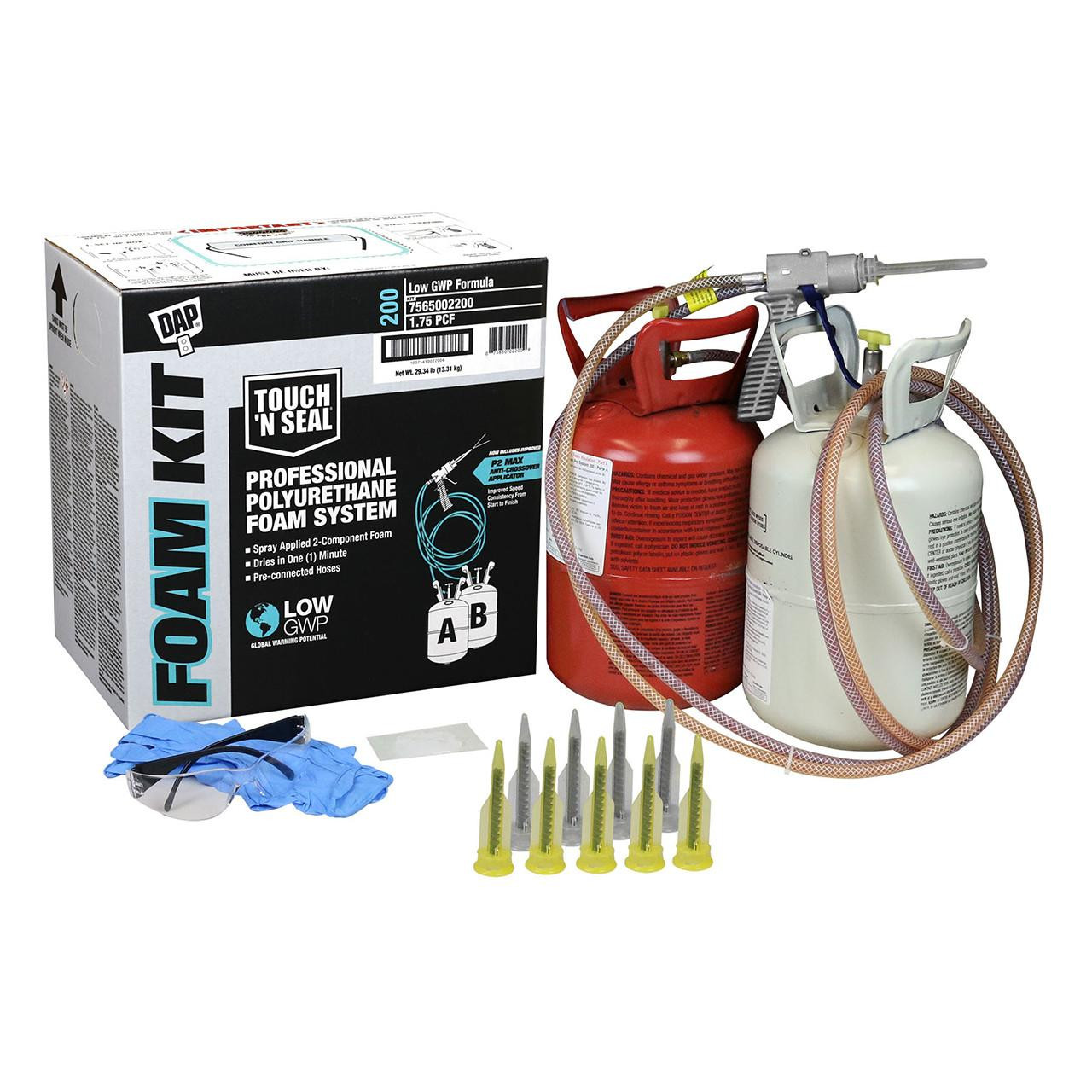 wdmap200l様 DAP Touch 'n Seal Low GWP 2-Component Spray Foam Kit, 200bf