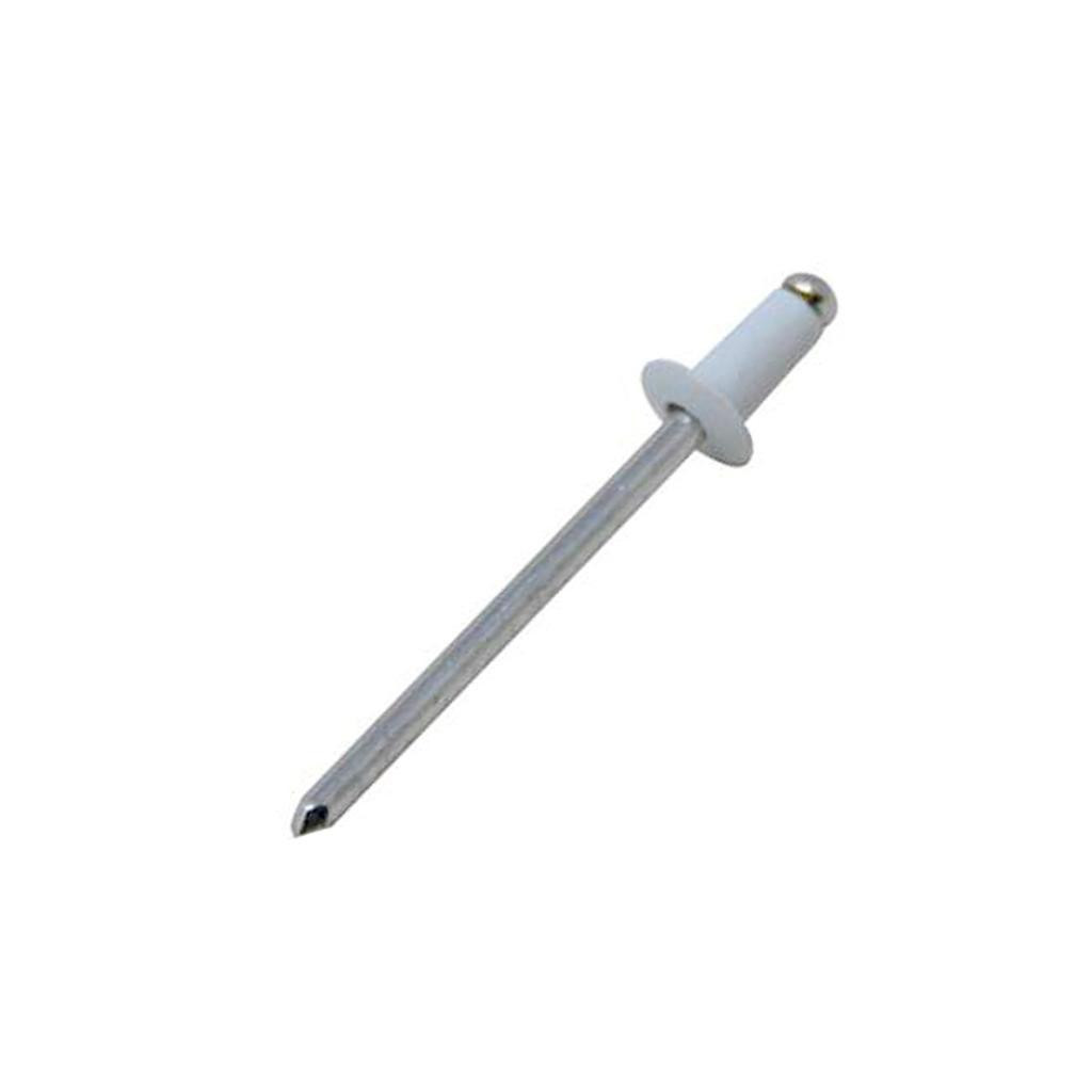 White Rivet Fastener Alcoa White Alum 1/8in Rivet, 500pc - Wind-lock