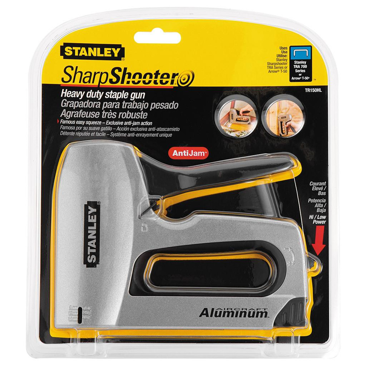 Stanley Heavy-Duty Aluminum Staple Gun - Wind-lock