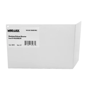 Windlock Blue Builder Aluminum Kickout Diverters, Coated White, Left 