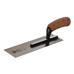  NELA Stainless-Steel Pipe Trowel, 10-2/3in x 3in w/ Cork Handle 