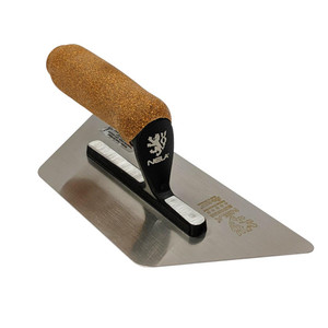 NELAFLEX II Supreme Flex Trapezoid Venetian Trowel, 9.4in x 5.3in x 3.9in w/ Cork Handle Left-Handed NELAFLEX II Supreme Flex Trapezoid Venetian Trowel, 9.4in x 5.3in x 3.9in w/ Cork Handle Left-Handed