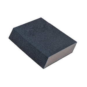Wallvex Blue Fire Sanding Sponge, Dual Angle 3in x 5in x 1in, Medium Fine 60-100 Grit