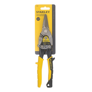STANLEY FATMAX Aviation Snips, Straight Cut, Yellow Handle