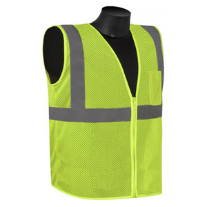 LIBERTY Liberty Safety Mesh Safety Vest, Lime, Large 