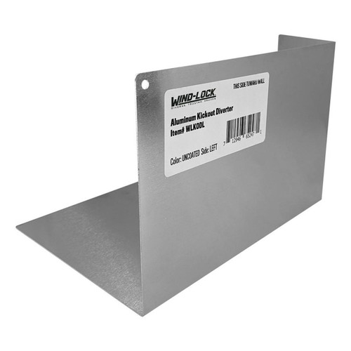 Wind-lock Aluminum Kickout Diverters, Uncoated, Left 