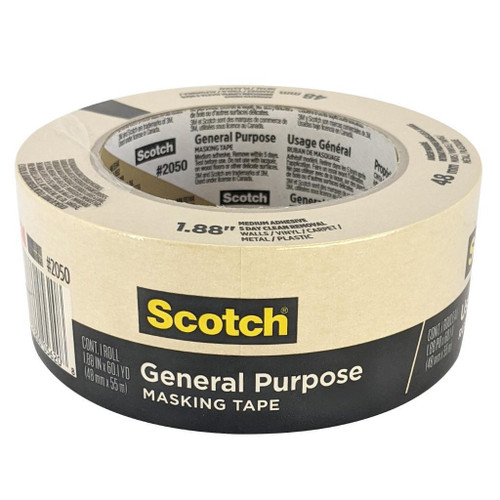  3M 2050 Masking Tape, 2in x 60yd  