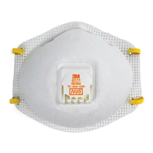  3M 8511 Respirator w/ Cool Flow Valve, 10pk   