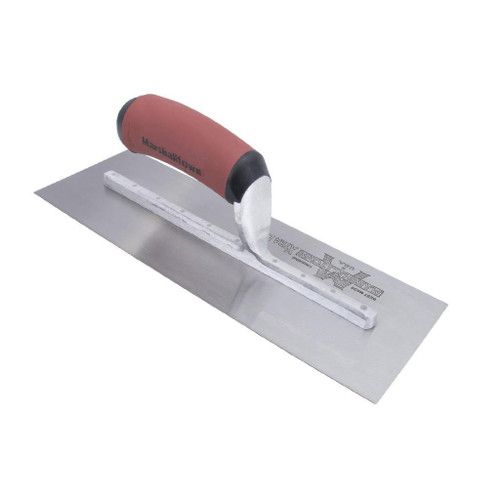 MARSHALLTOWN Marshalltown Carbon Steel Finishing Trowel, 12in x 5in w/ DuraSoft Handle 