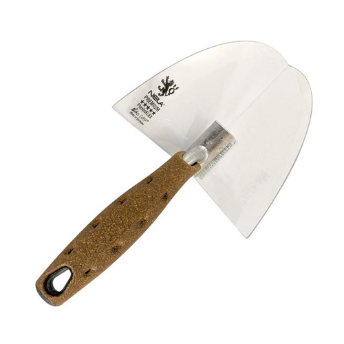  NELAFLEX Plastic 90 Degree Corner Trowel, 4.9in x 3.9in w/ Cork Handle 