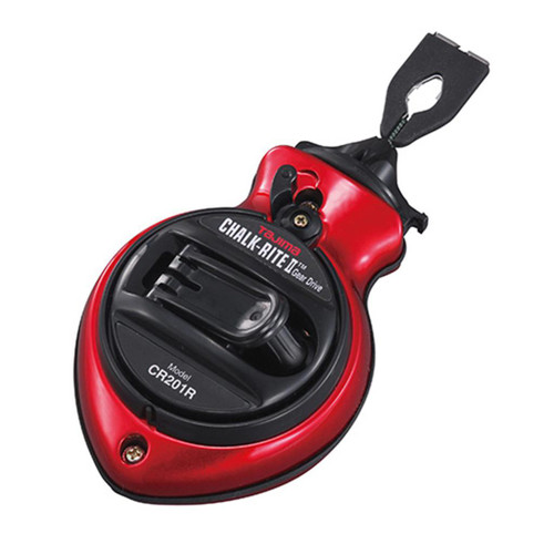 TAJIMA TOOL Tajima Chalk-Rite II Gear Drive, Extra Bold Line, Red with Red Chalk 