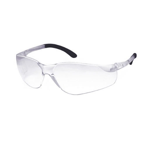 Dentec SENTEC Safety Glasses with Rubberized Temple Tips – Clear Lens
