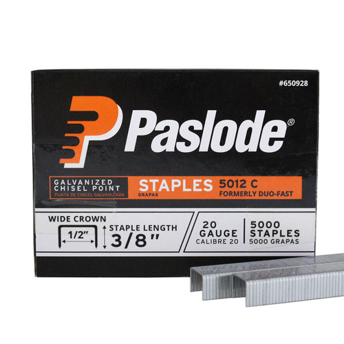 PASLODE Paslode 20-ga Staples, 1/2in x 3/8in Long, 5000/pk 