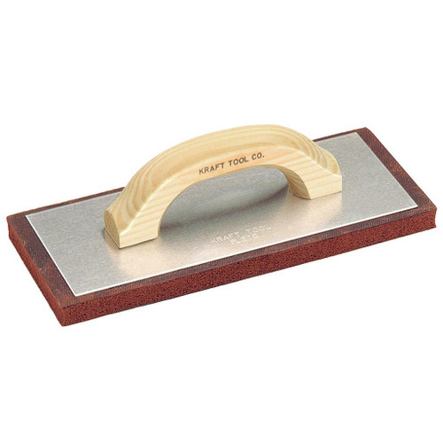 KRAFT TOOL Kraft Tool Kraft Red Rubber Float, 5in x 12in 
