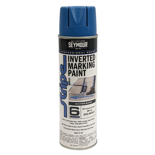 SEYMOUR OF SYCAMORE Seymour Precaution Blue Upside Down Paint, 20oz Water Based 