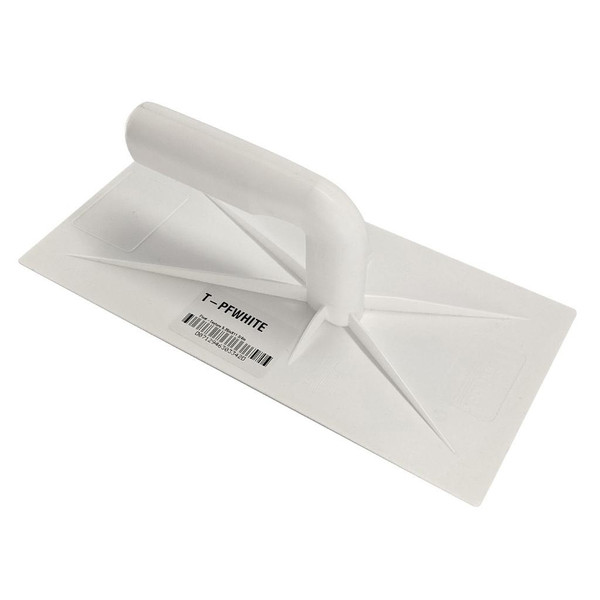 WIND-LOCK Wind-Lock White Plastic Texture Float, 5-1/4in x 11-3/4in w/ Plastic Handle 