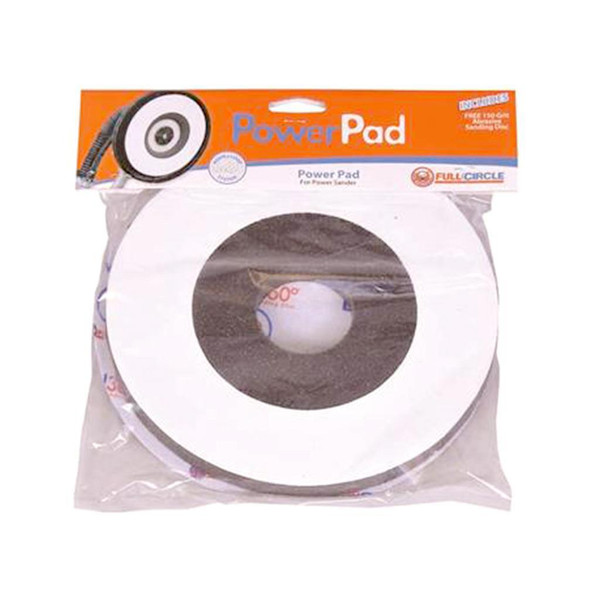 FULL CIRCLE Full Circle Foam Power Pad w/ Hole for Radius 360 Sander, 8-1/2in 
