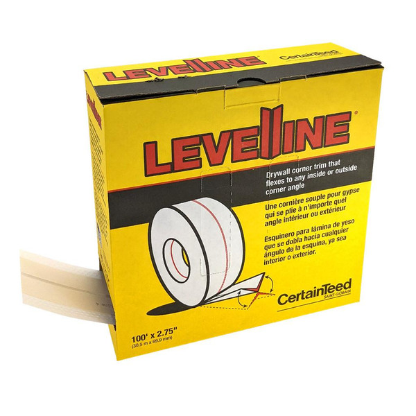 LEVELLINE Levelline Corner Trim, 2-3/4in x 100ft Roll  