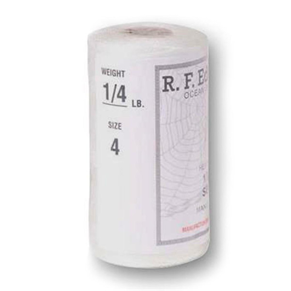 RF EDERER RFE Nylon Seine Twine, .25lb Tube #4 White 