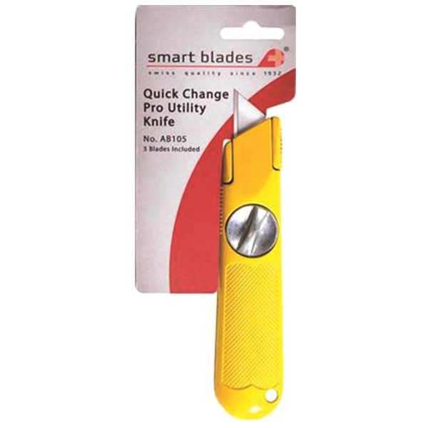 SMART BLADES Smart Blades Quick Change Pro Utility Knife w/ 3 Blades 