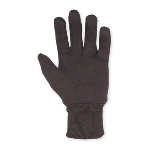 CUSTOM LEATHERCRAFT CLC Brown Jersey Gloves, OSFA 